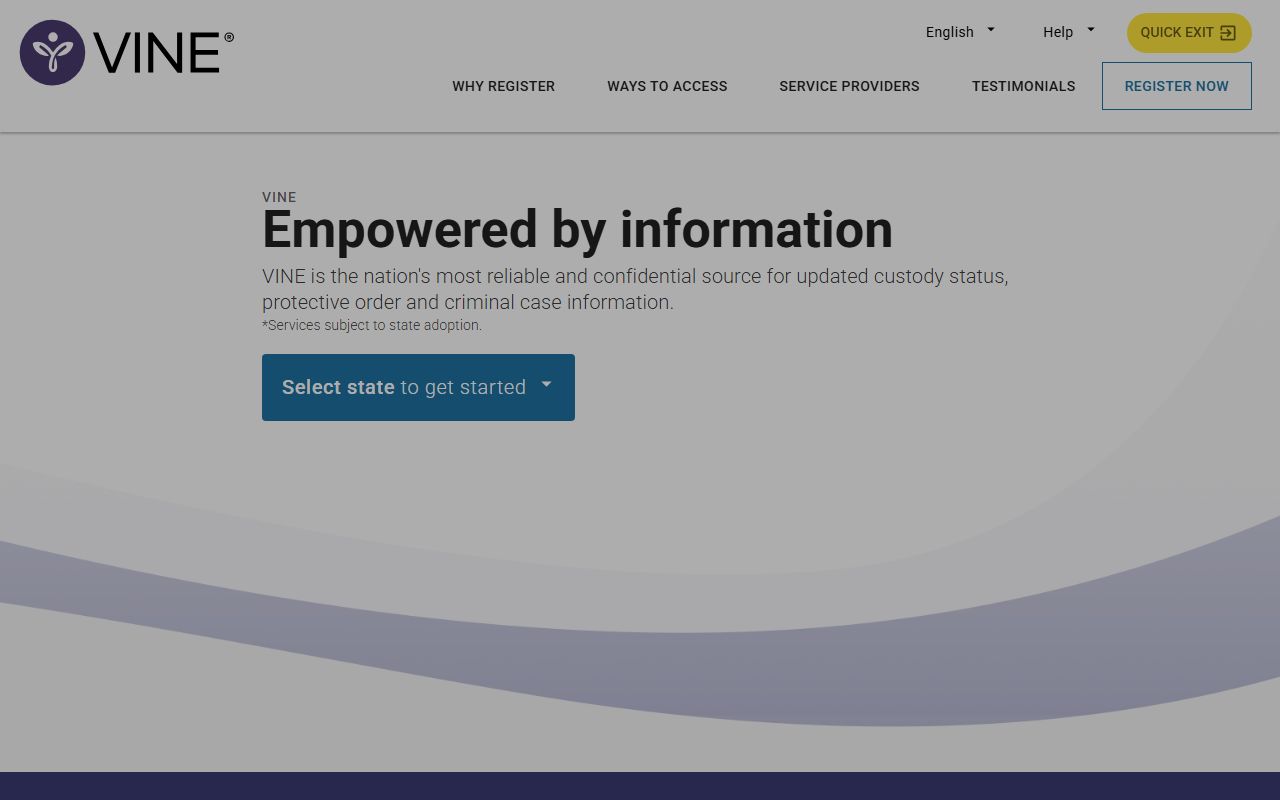 VINELink Texas custody status page for Castro County jail mugshot searches
